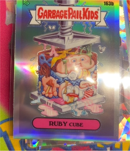 2021 Topps Chrome Garbage Pail Kids #163b Ruby Cube — front