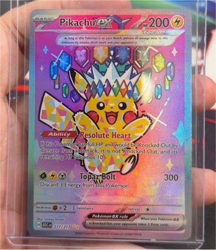 2026 Pokémon Ascended Heroes #277/217 Pikachu EX — front