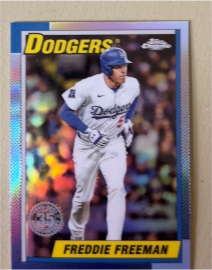 2025 Topps Chrome Update #90CU-6 Freddie Freeman — front