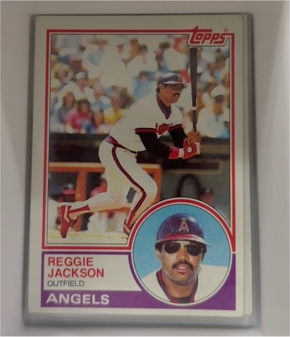 1983 Topps #500 Reggie Jackson California Angels — front