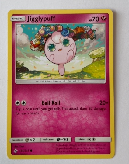 2019 Pokemon Sun & Moon Unbroken Bonds #134 Jigglypuff — front