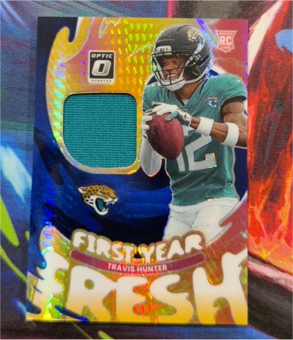 2025 Donruss Optic #FYFBH-THR Travis Hunter — front