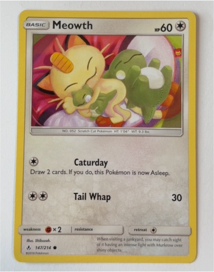 2019 Pokémon Sun & Moon Unbroken Bonds #147 Meowth — front