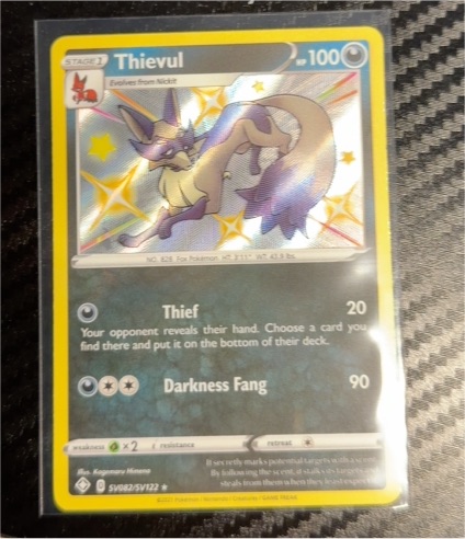2022 Pokémon Shining Fates #SV082 Thievul — front