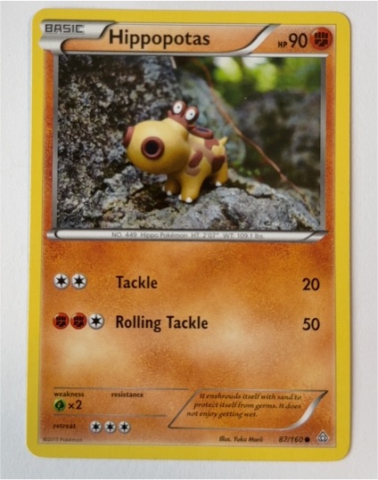 2015 Pokémon XY Primal Clash #87 Hippopotas — front