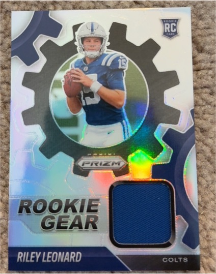 2025 Panini Prizm #RGR-RLD Riley Leonard Rookie Gear — front