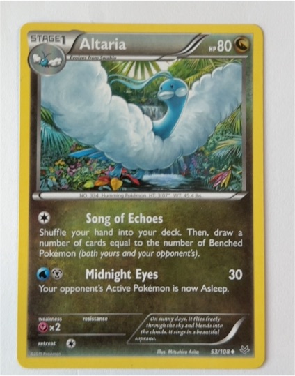 2016 Pokémon Roaring Skies #53 Altaria — front