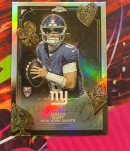 2025 Topps Chrome Fortune 15 #F15-23 Jaxson Dart — front