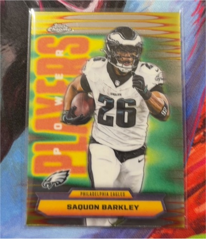 2025 Topps Chrome #PP-13 Saquon Barkley Power Players — front
