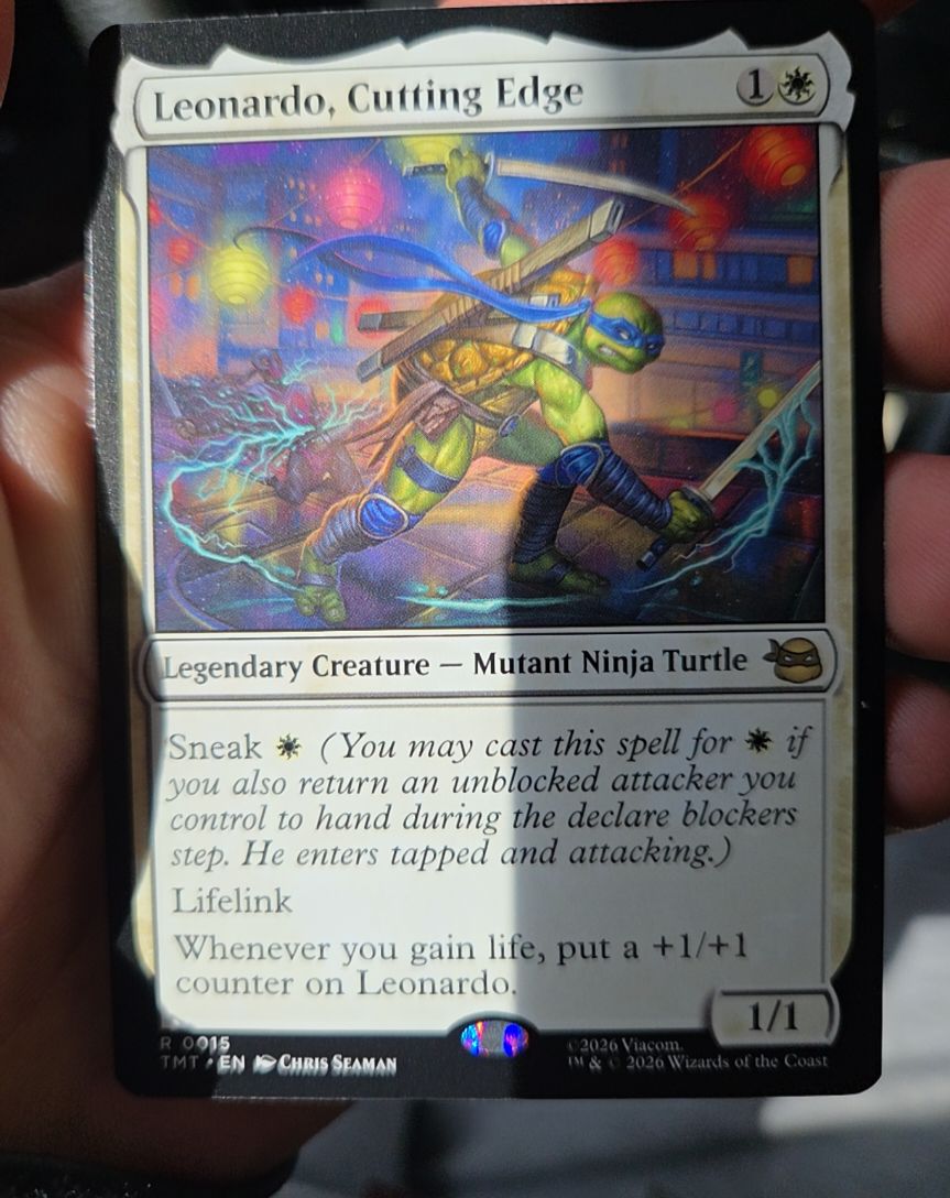 2026 Magic: The Gathering #15 Leonardo, Cutting Edge — front