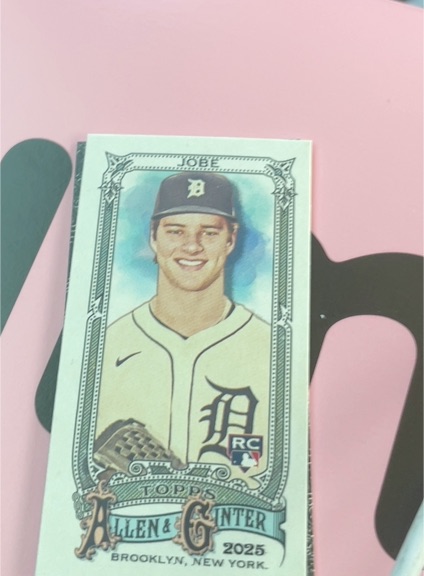 2025 Topps Allen & Ginter Mini #75 Jackson Jobe — front