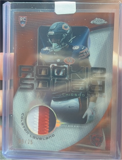 2025 Topps Chrome #RR-CL Colston Loveland Rookie Relics — front