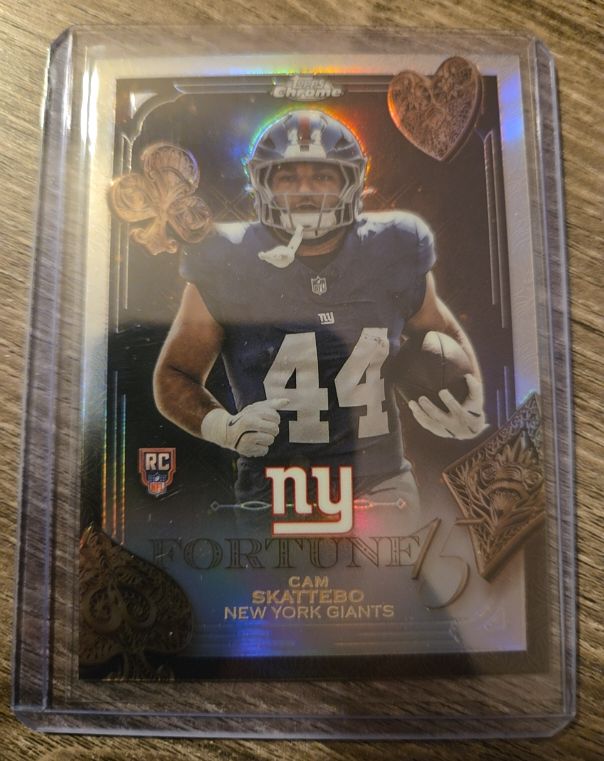 2025 Topps Chrome Fortune 15 #F15-27 Cam Skattebo — front