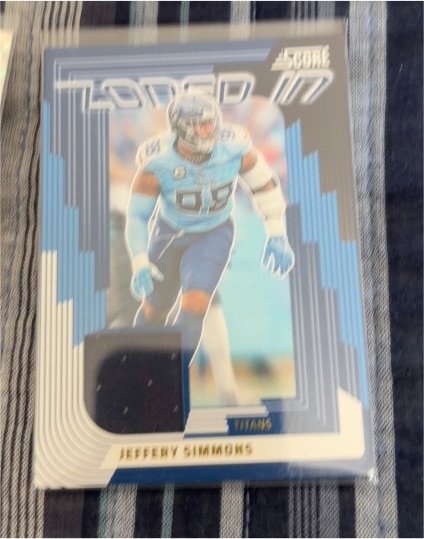 2025 Panini Score Zoned In #ZON-JSS Jeffery Simmons — front