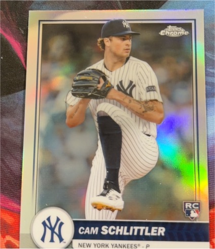 2026 Topps Chrome #76 Cam Schlittler — front