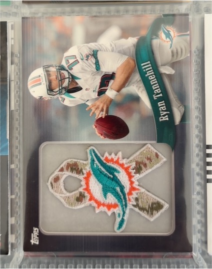 2013 Topps Commemorative Team Patch Ribbon #PR-RT Ryan Tannehill — front