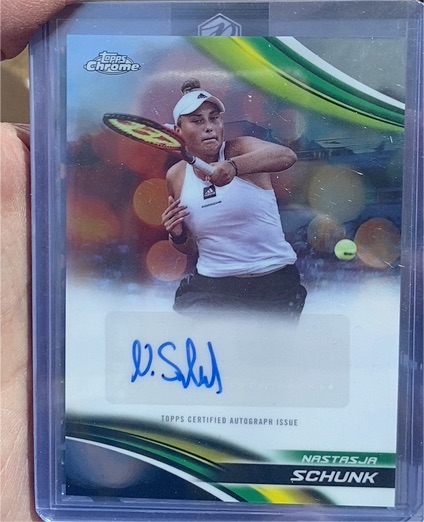 2025 Topps Chrome Tennis #CA-NSK Nastasja Schunk — front