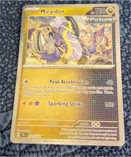 2023 Pokémon Temporal Forces #121 Miraidon — front