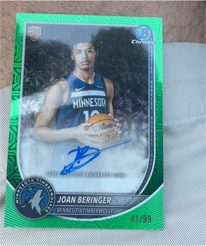 2025 Bowman Chrome #BCA-JB Joan Beringer — front