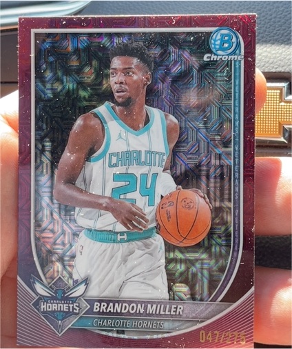 2025 Bowman Chrome #BCV-87 Brandon Miller — front