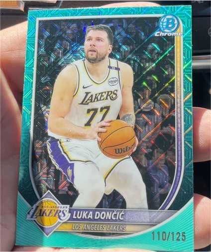2025-26 Bowman Chrome #110 Luka Dončić — front