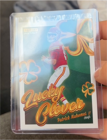 2025 Panini Instant Lucky Clover #1 Patrick Mahomes II — front