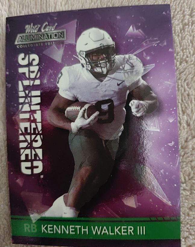 2021 Wild Card Alumination #ANSP-3 Kenneth Walker III — front