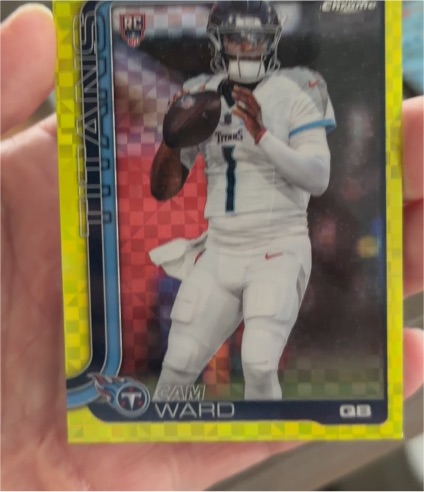2025 Topps Chrome Football #314 Cam Ward — front