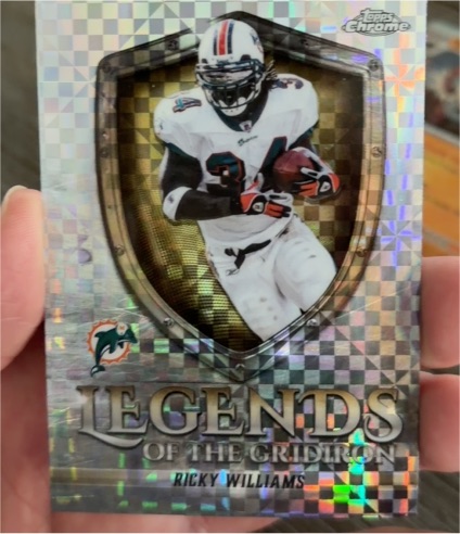 2025 Topps Chrome #LOG-14 Ricky Williams Legends of the Gridiron — front