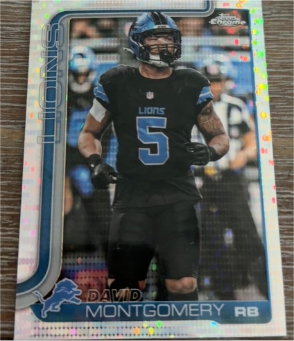 2025 Topps Chrome #103 David Montgomery — front