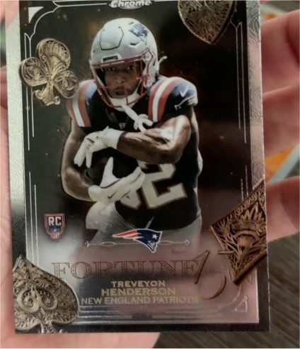 2025 Topps Chrome Football Treveyon Henderson Fortune 15 #F15-26 — front