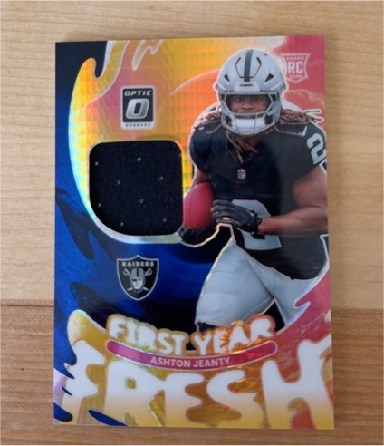 2025 Panini Donruss Optic #FYFBH-AJY Ashton Jeanty First Year Fresh Patch — front