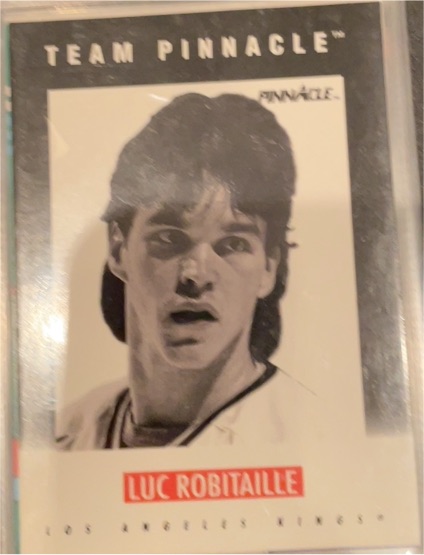 1991-92 Pinnacle Team Pinnacle #B-10 Luc Robitaille — front