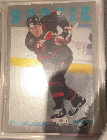 1995-96 Score #302 Steve Larouche Rookie — front