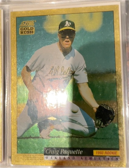 1994 Score Gold Rush #567 Craig Paquette — front