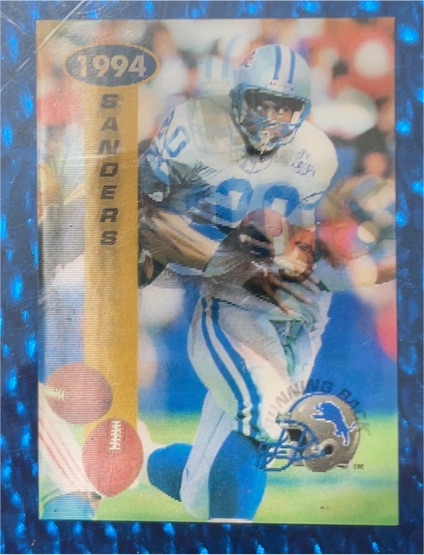 1994 Pinnacle Sportflics #12 Barry Sanders — front