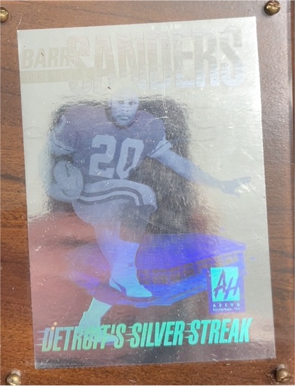 1991 Arena Holograms #4 Barry Sanders — front