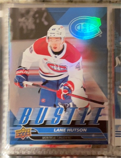 2025-26 Upper Deck Series 1 Bustle #B-20 Lane Hutson — front