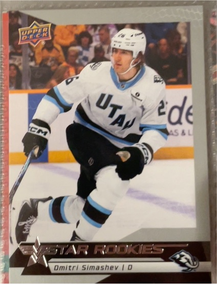 2025-26 Upper Deck Star Rookies #10 Dmitri Simashev — front