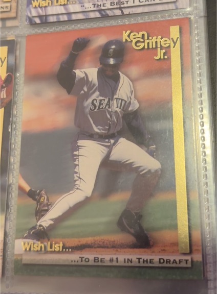 1995 Megacards #12 Ken Griffey Jr. Wish List — front
