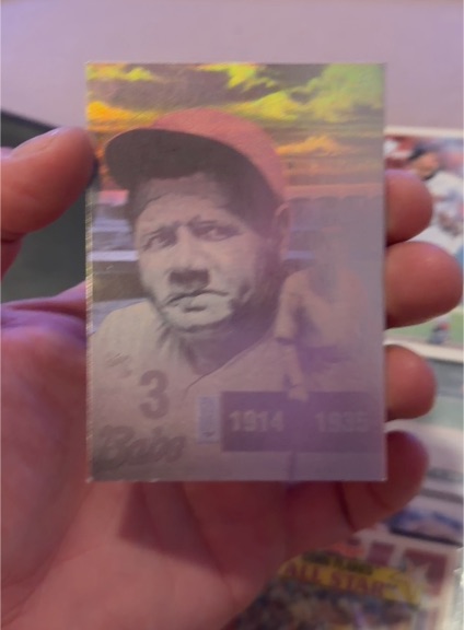 1992 Gold Entertainment Babe Ruth Series Hologram #5 Babe Ruth — front