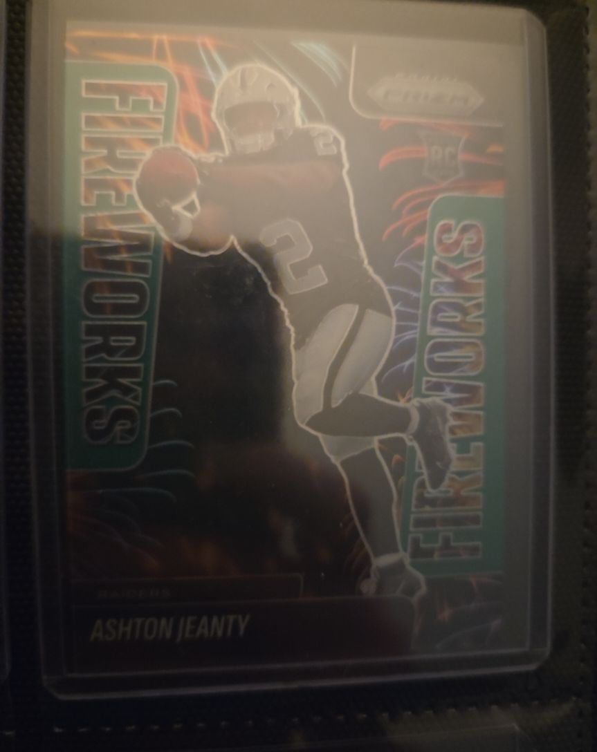 2025 Panini Prizm Fireworks #10 Ashton Jeanty — front