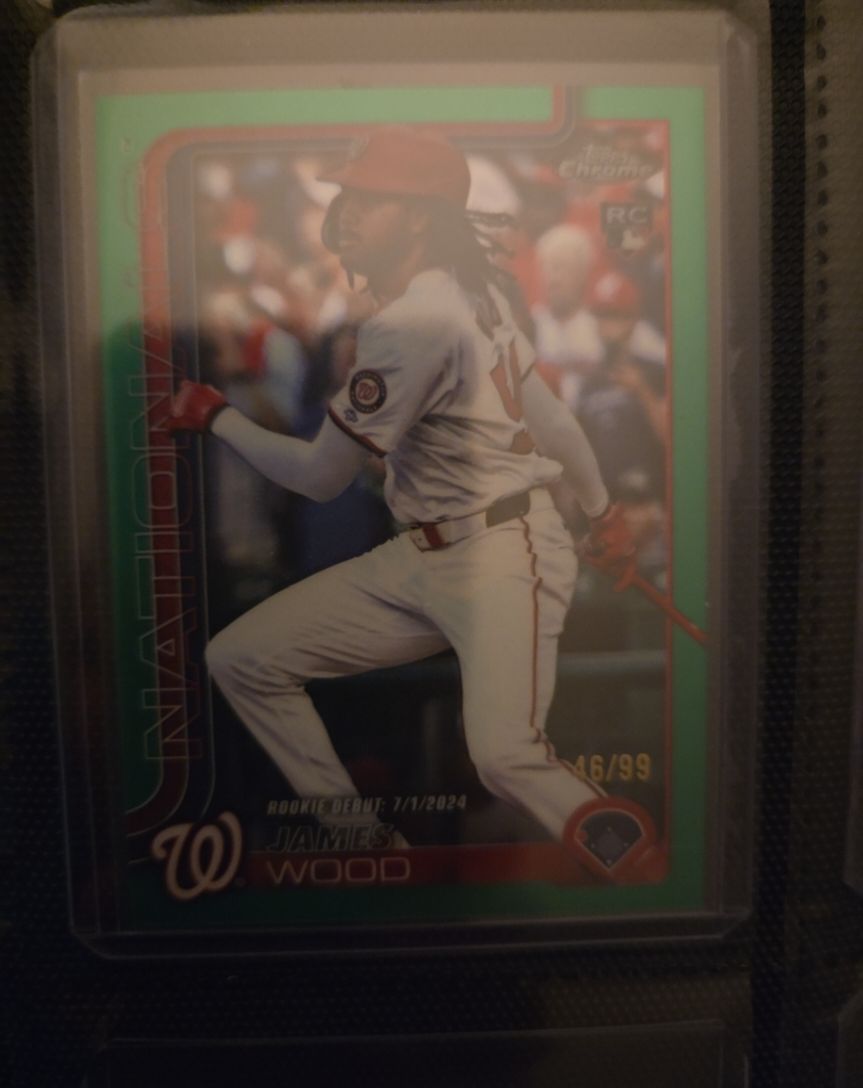 2025 Topps Chrome #132 James Wood — front