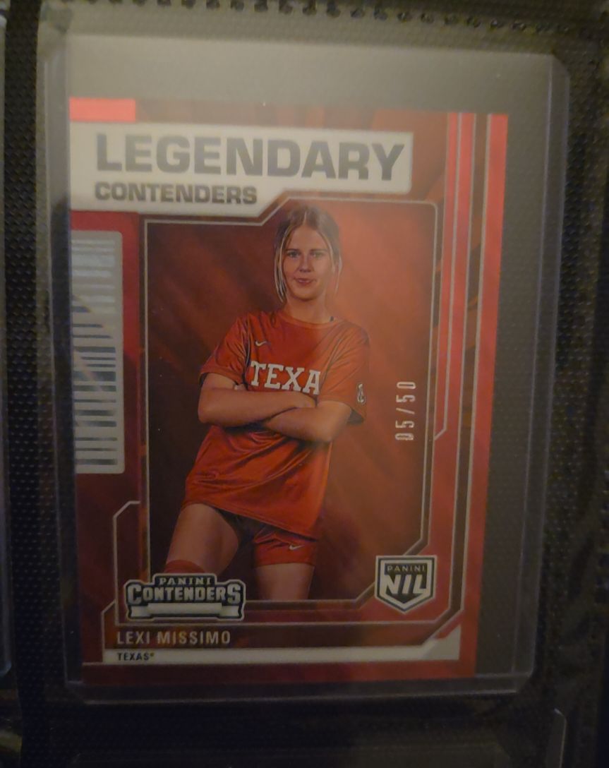 2025 Panini Texas NIL #50 Lexi Missimo Legendary Contenders — front