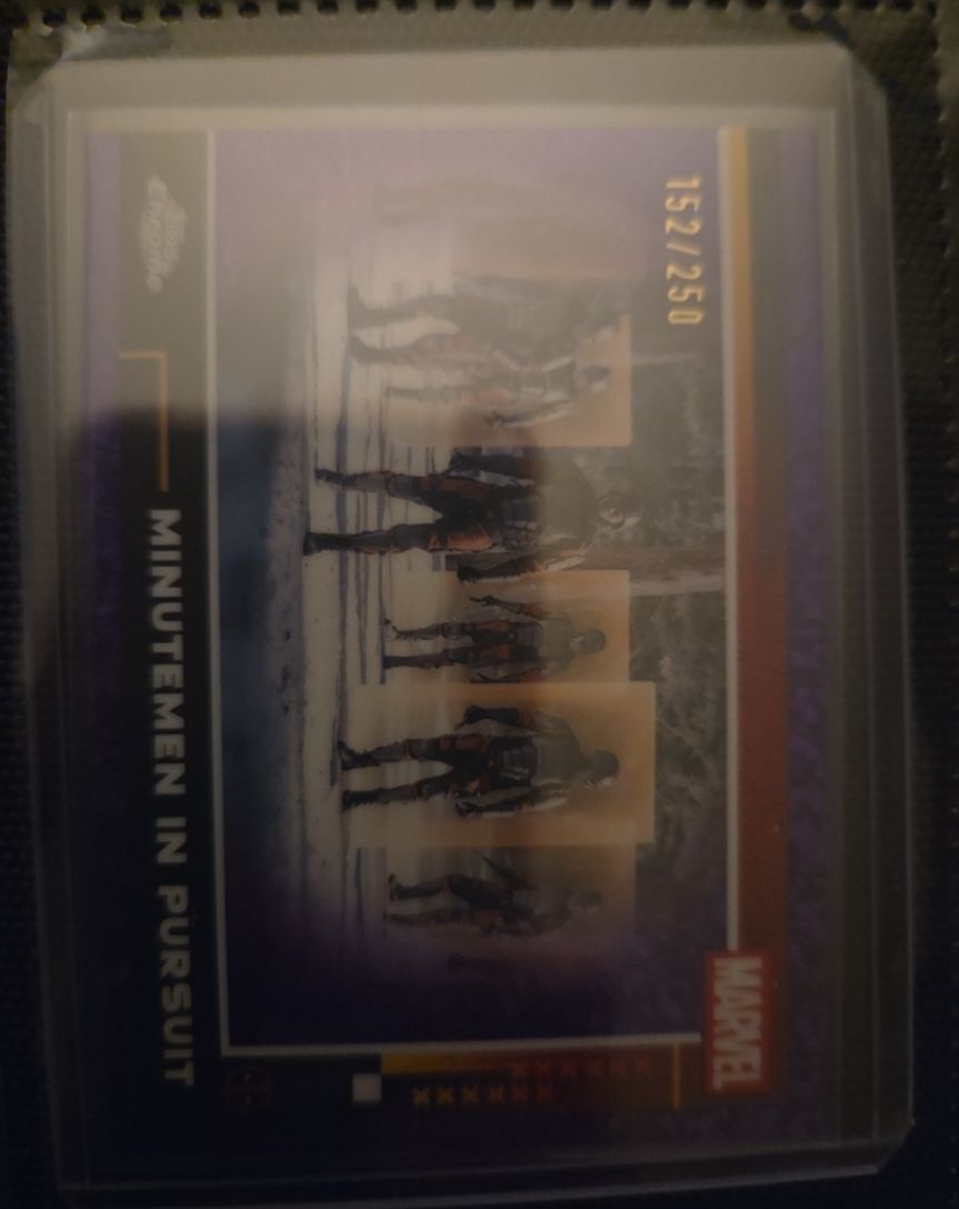 2025 Topps Chrome Deadpool & Wolverine Minutemen in Pursuit #152/250 — front
