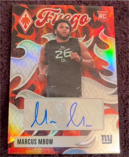 2025 Panini Phoenix #FUS-MMW Marcus Mbow — front