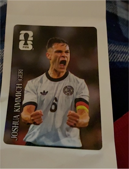 2026 Panini FIFA World Cup Coca-Cola Sticker #CC2 Joshua Kimmich (Germany) — front