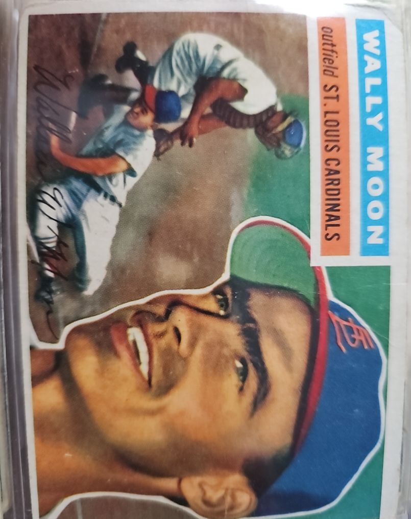 1956 Topps #55 Wally Moon — front