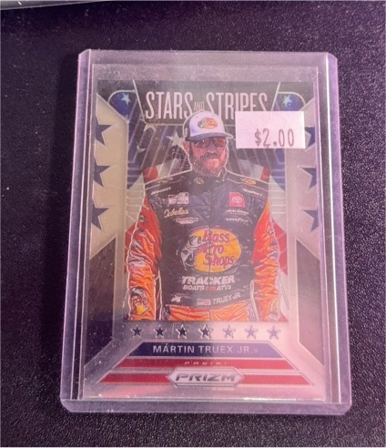 2020 Panini Prizm #SS11 Martin Truex Jr. Stars and Stripes Silver Prizm — front