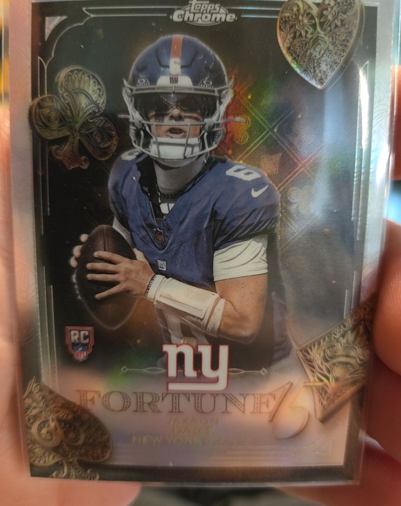 2025 Topps Chrome #F15-23 Jaxson Dart Fortune 15 Rookie — front